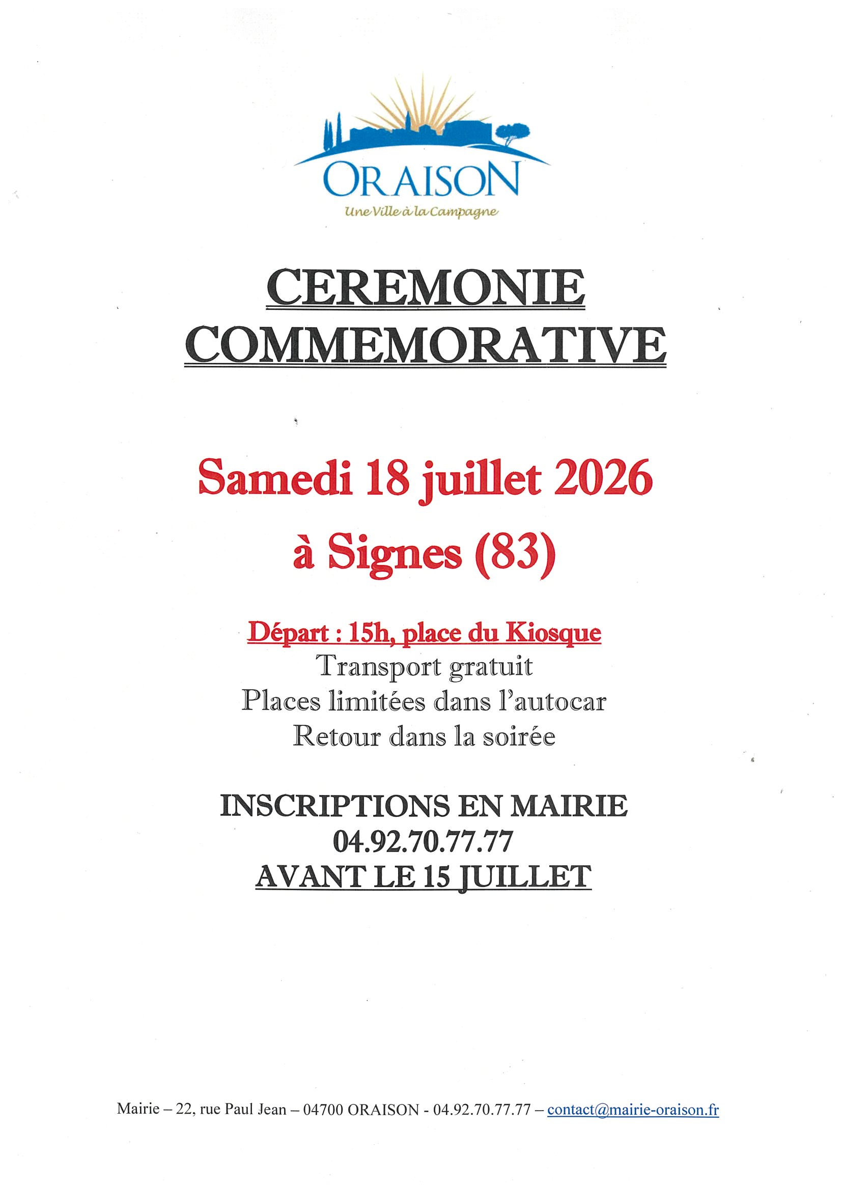 Comm�moration des fusill�s de Signes