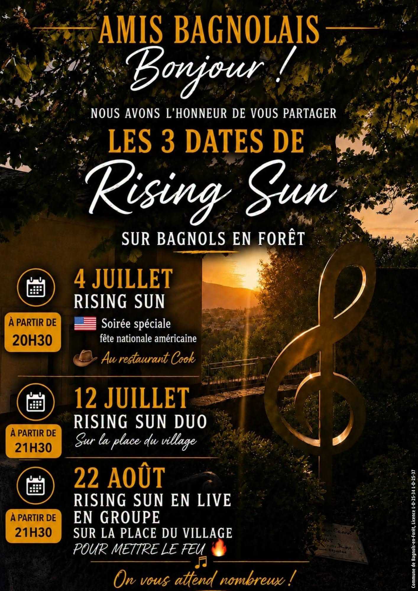 Rising Sun Live en groupe