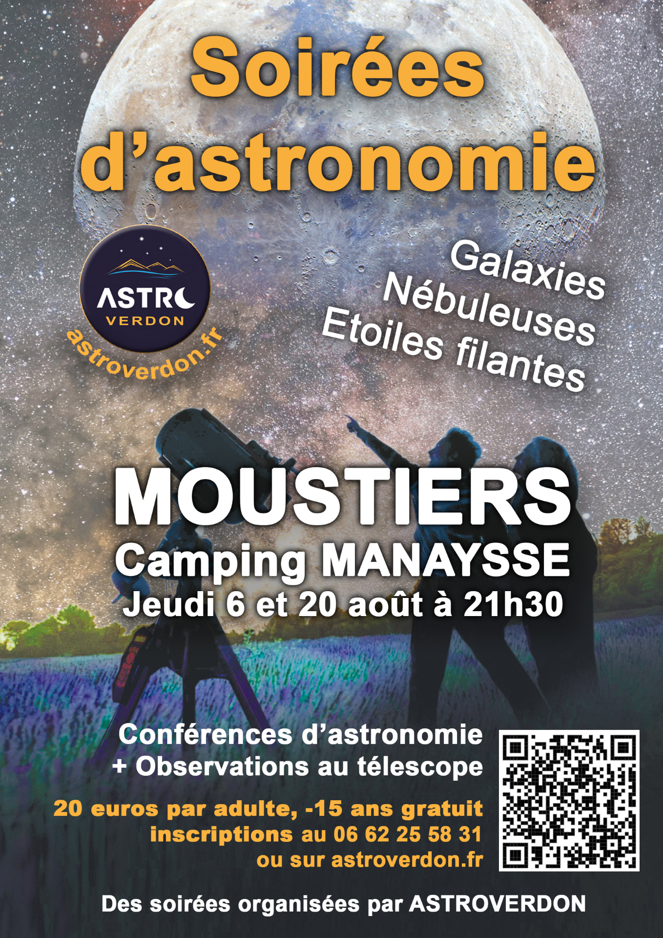 Soir�e astronomie au Camping Manaysse