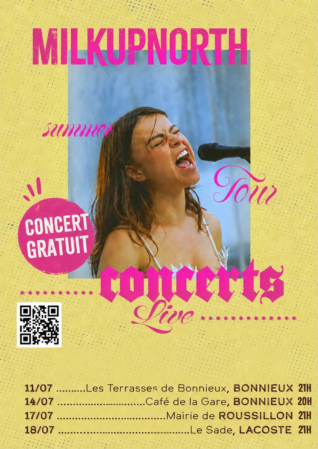 Concert du groupe MilkUp North