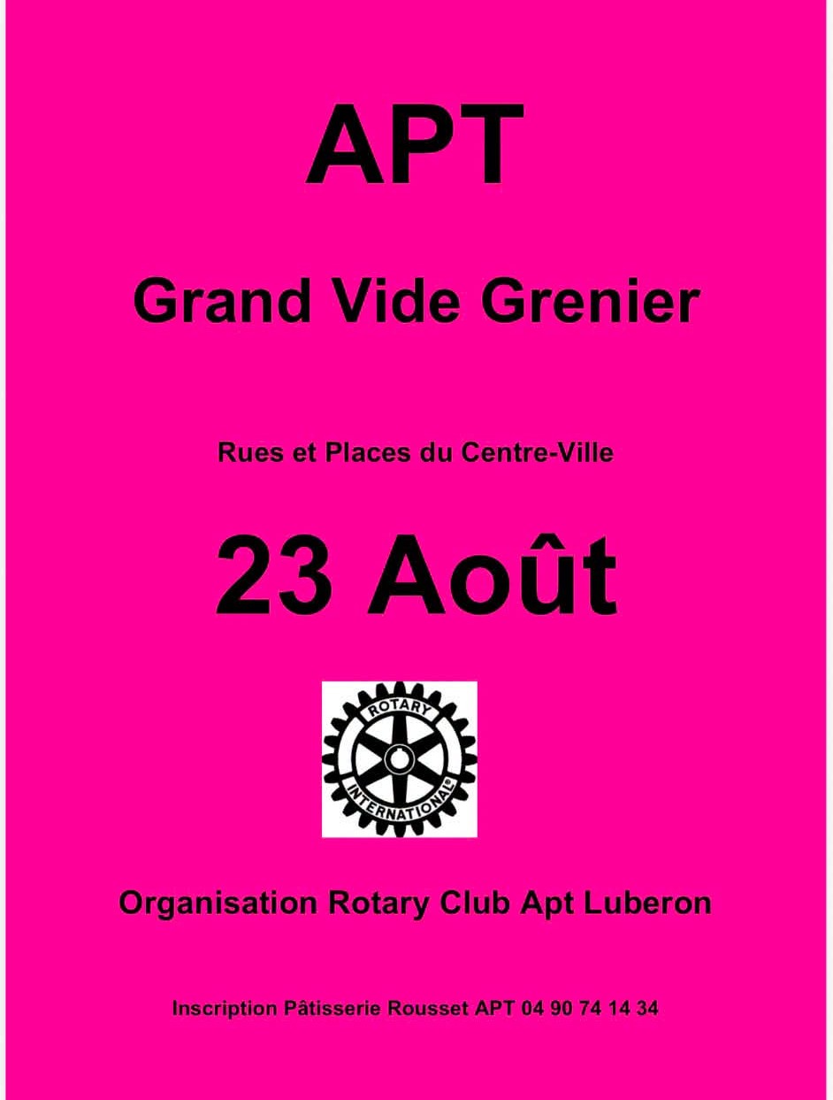 Grand Vide-greniers APT