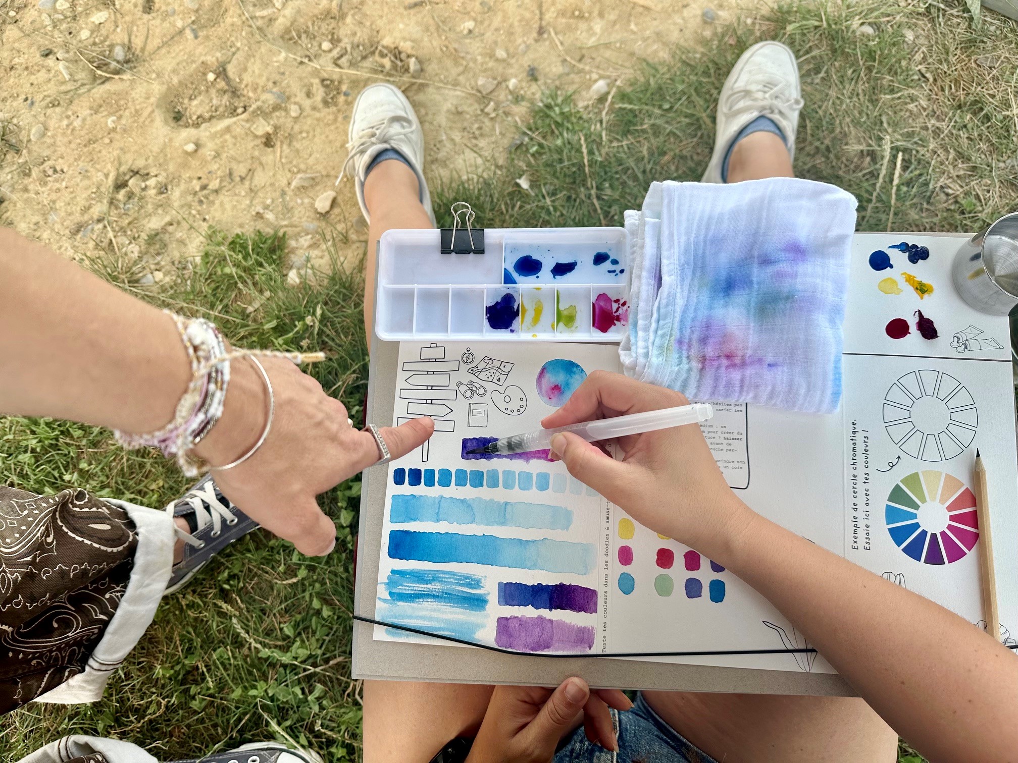 Les Pauses aquarelle r�-cr�atives - L'Etang de la Bonde