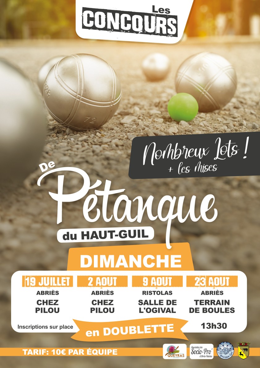 Les concours de p�tanque du Haut-Guil - � Ristolas