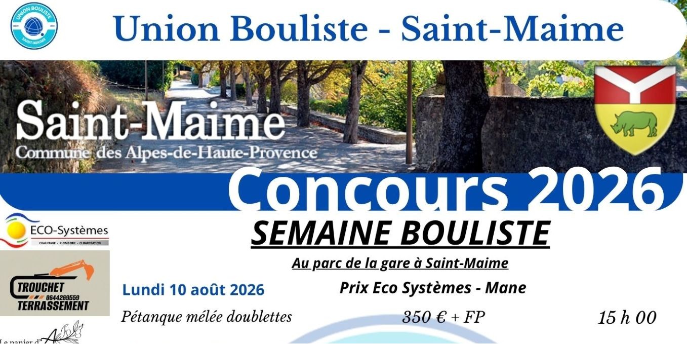 Semaine Bouliste � Saint-Maime