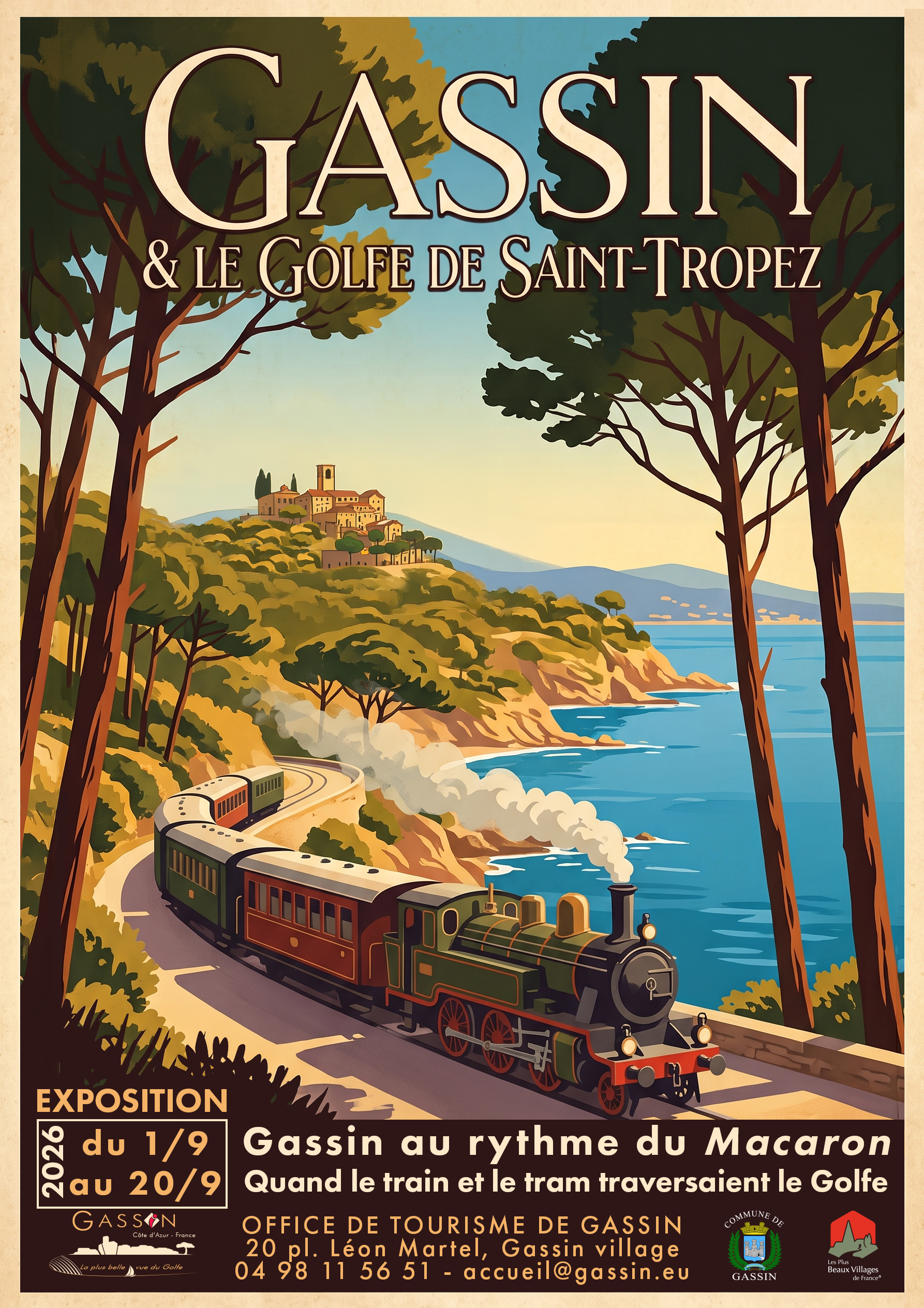 Gassin au rythme du 'Macaron' : Quand le train et le tram traversaient le Golfe