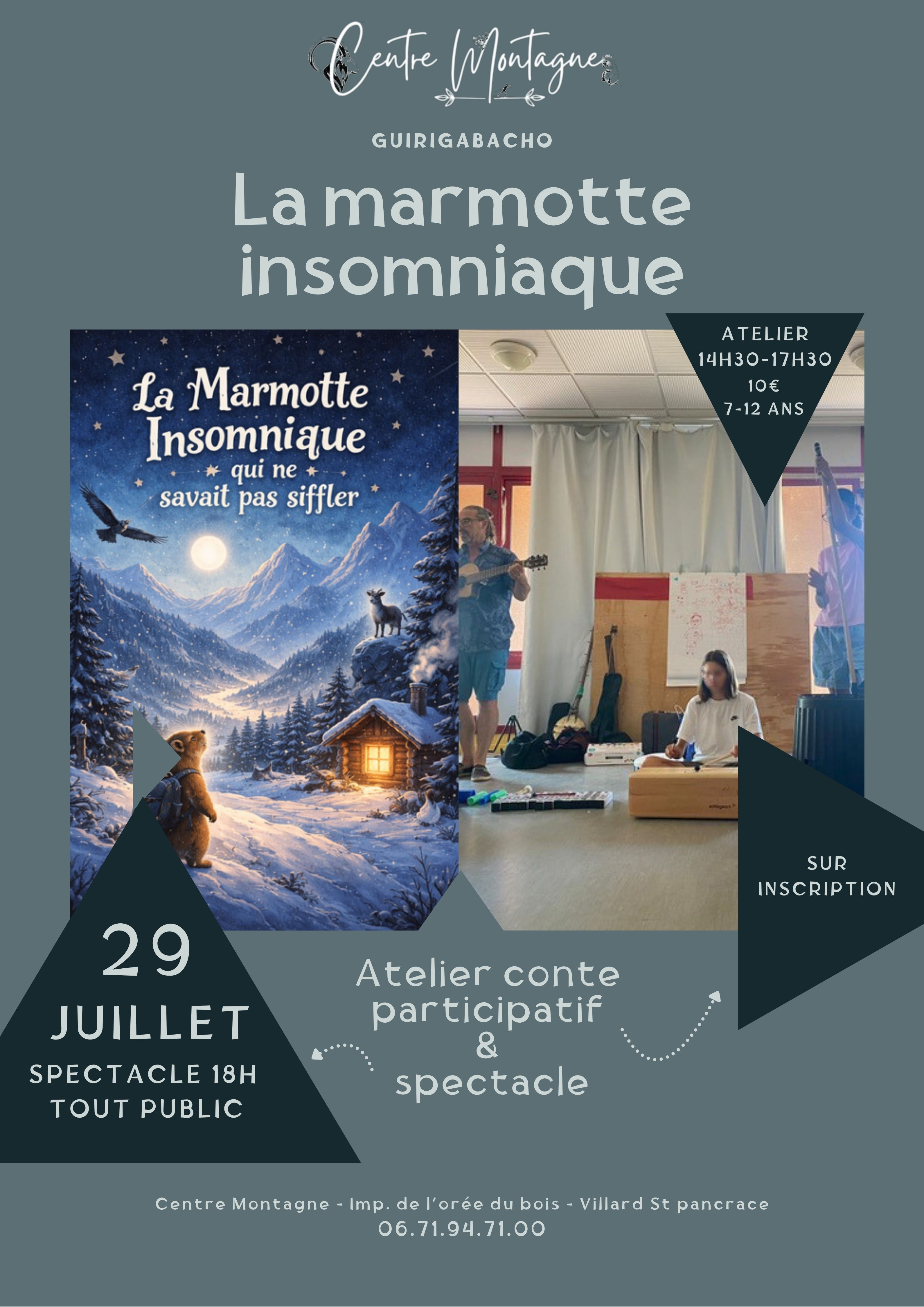 Atelier conte participatif & Spectacle au Centre Montagne