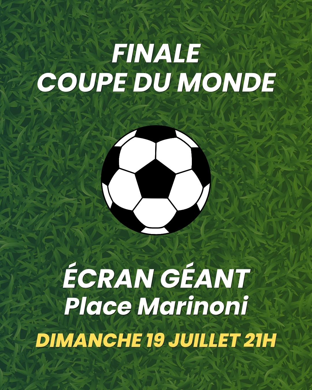 Finale Coupe du Monde - Beaulieu-sur-Mer