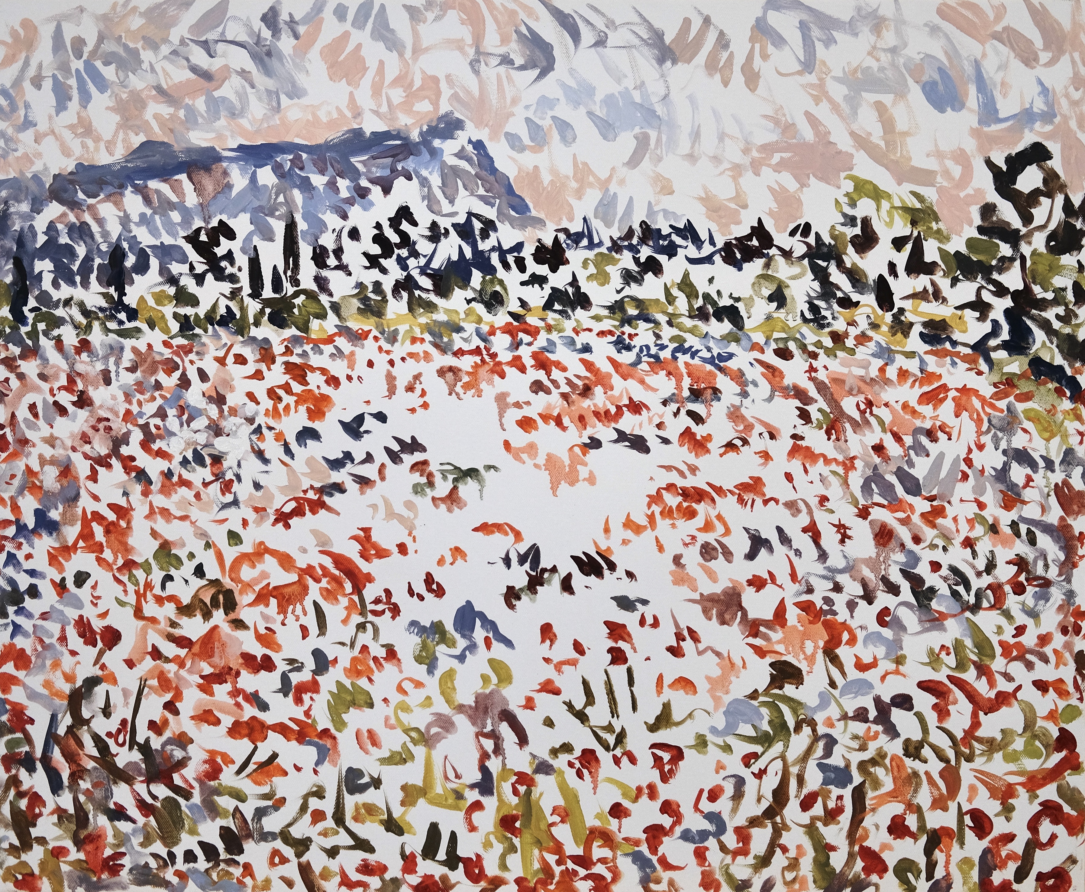 Exposition - �ph�m�res - Dialogue entre les peintures d'O'Neill Cushman et de Miriam Hartmann