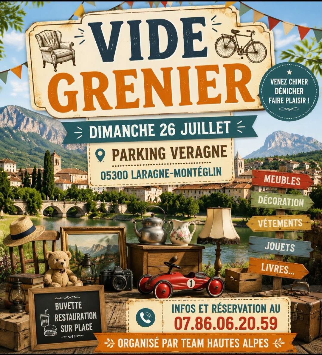 Vide greniers de la Team Hautes Alpes