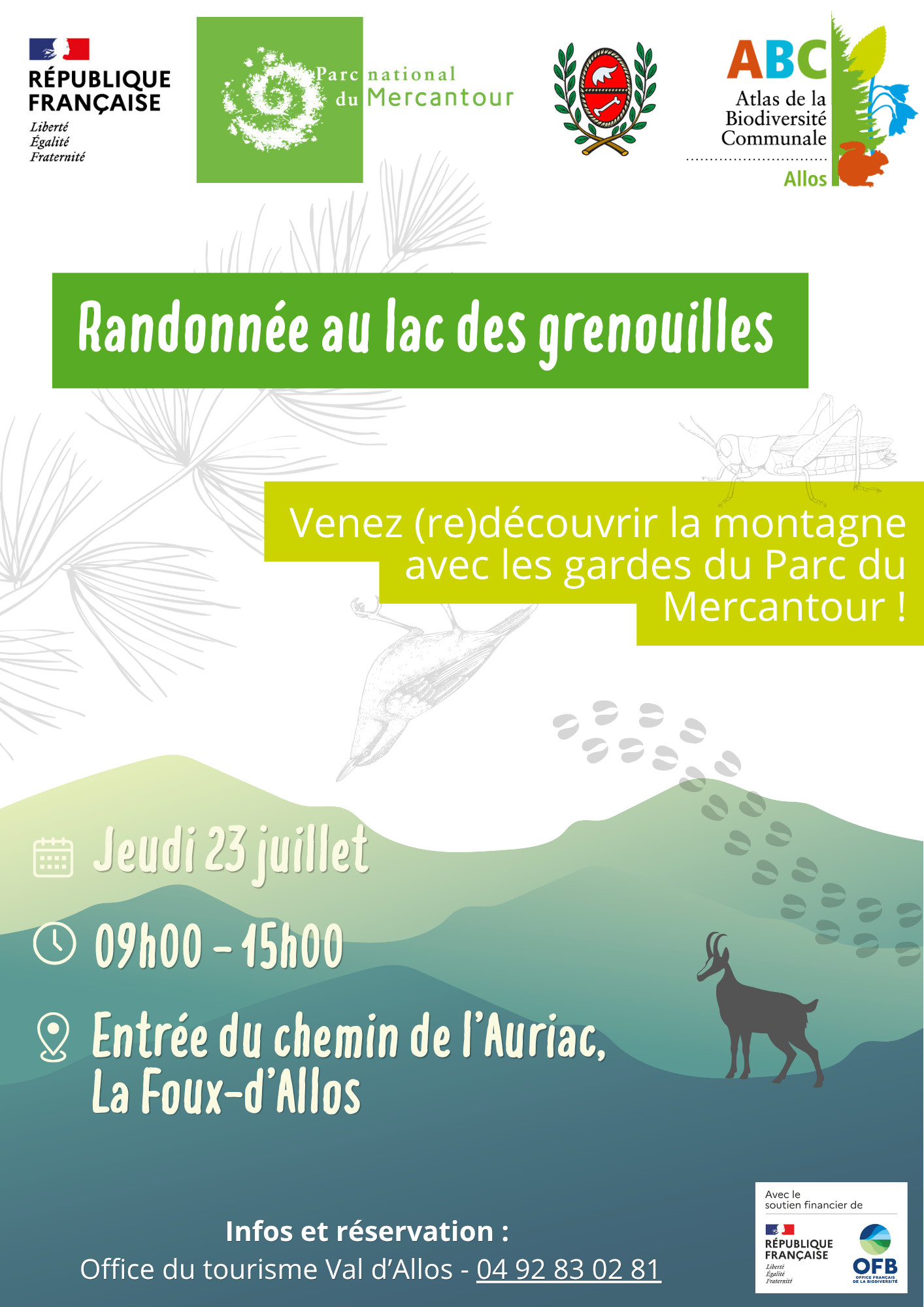Randonn�e au lac des grenouilles