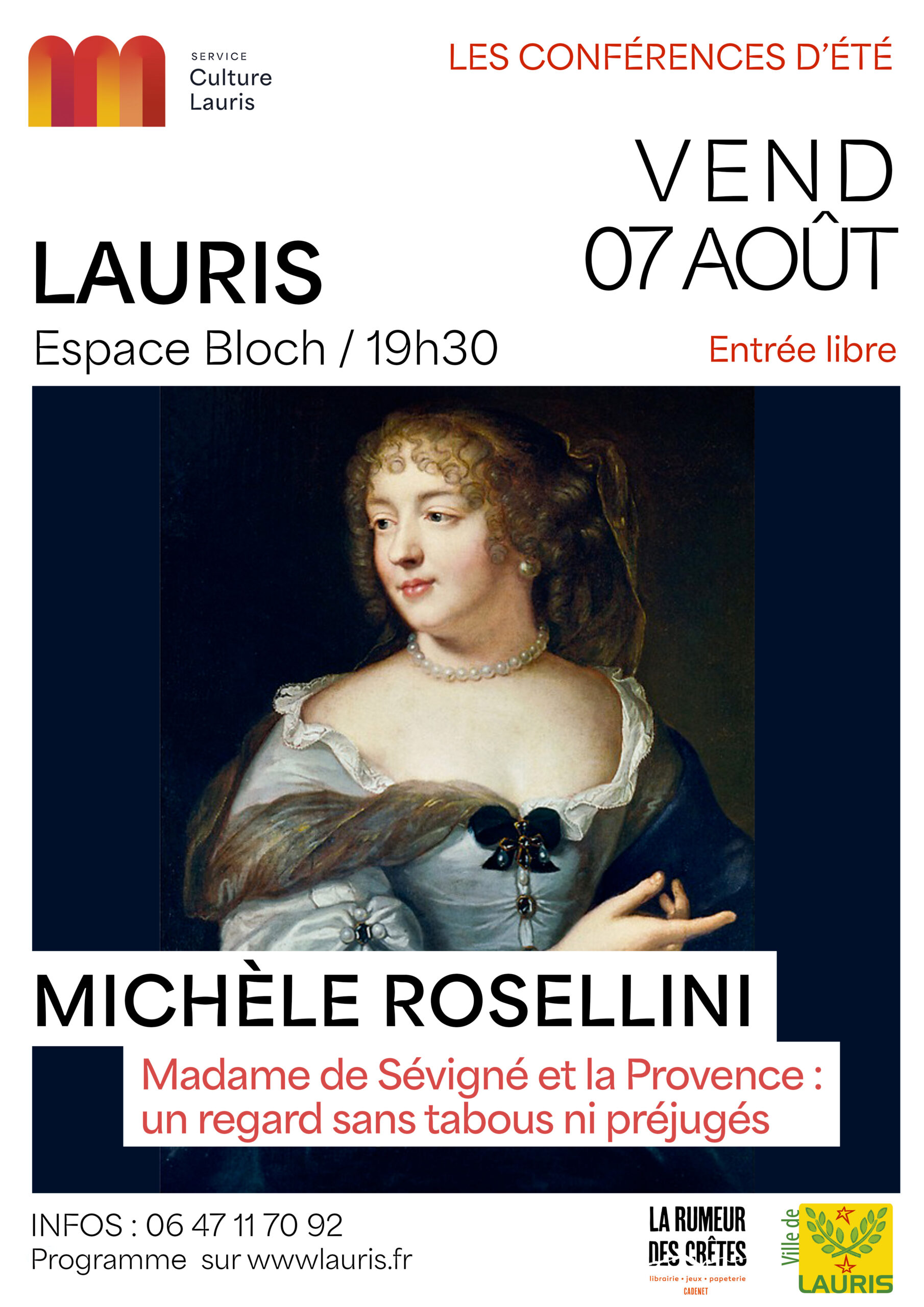 Conf�rence Madame de S�vign� et la Provence