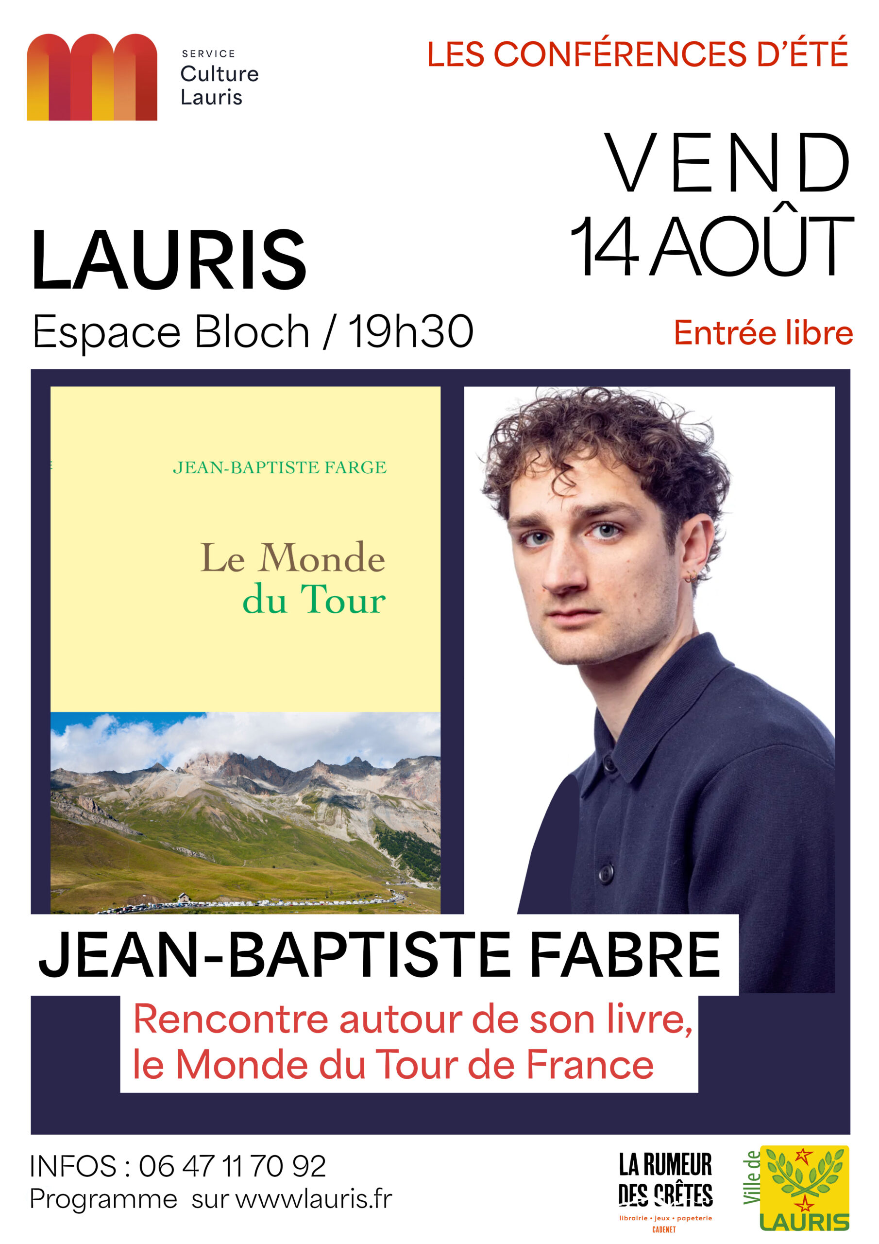 Conf�rence Le Monde du Tour avec Jean-Baptiste Farge
