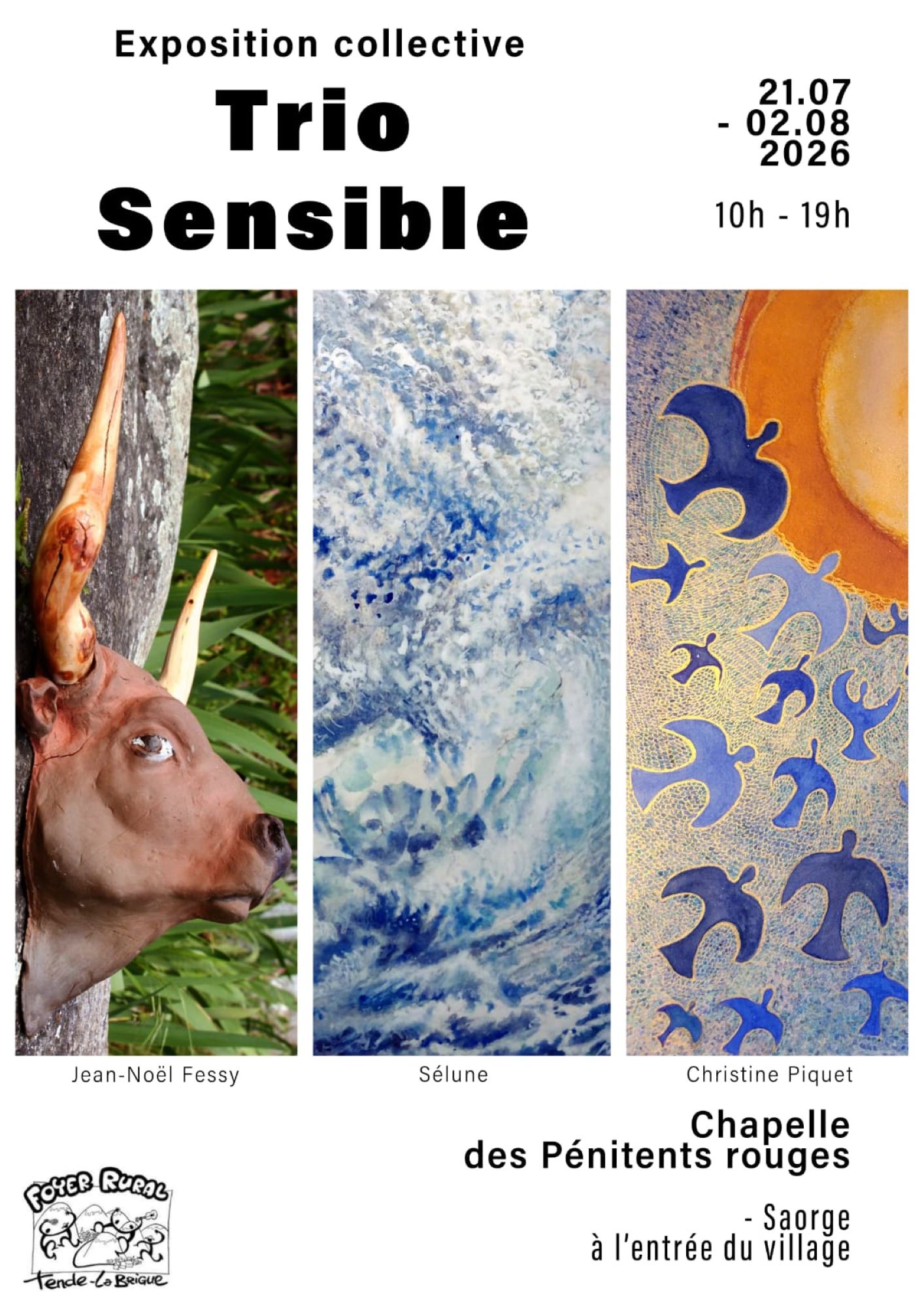 Exposition collective Trio sensible � la Chapelle des p�nitents rouges