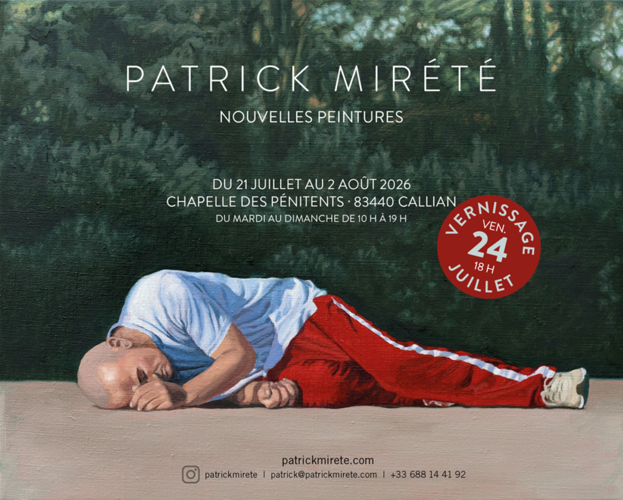 Exposition des peintures de Patrick Mir�t�