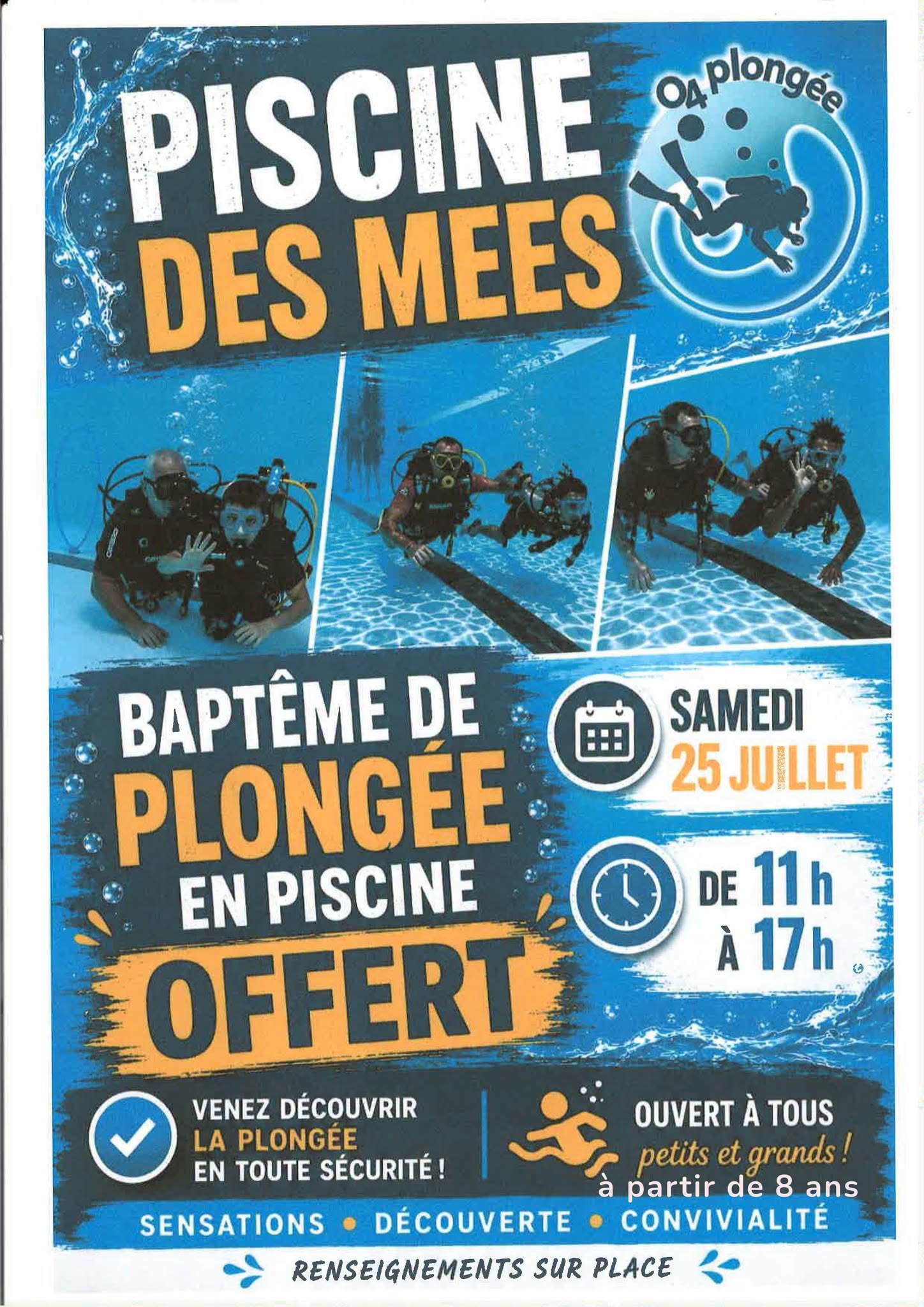 Bapt�me de plong�e � la piscine des M�es