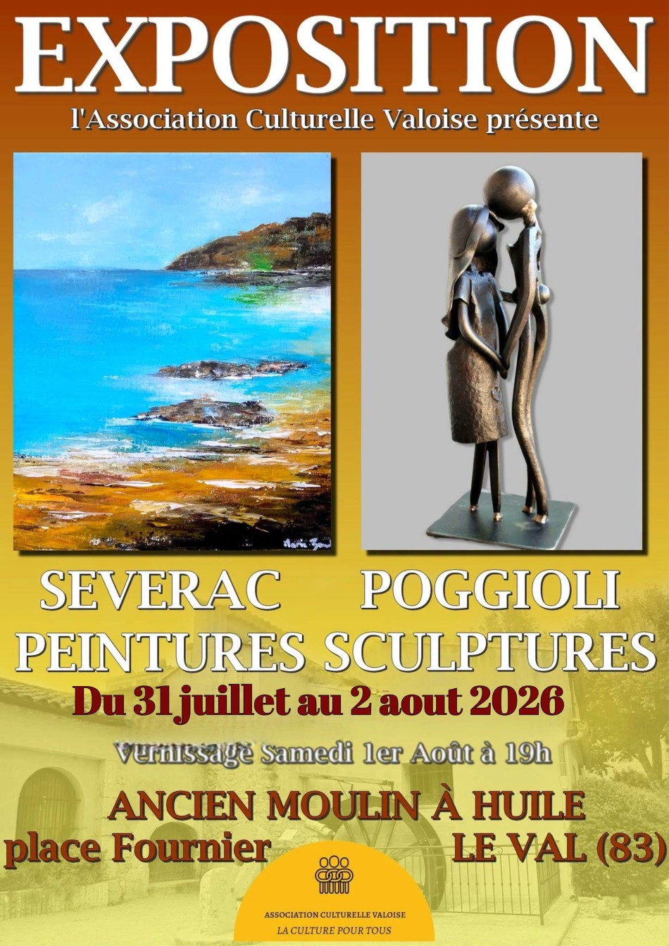 Exposition de peintures et de sculptures