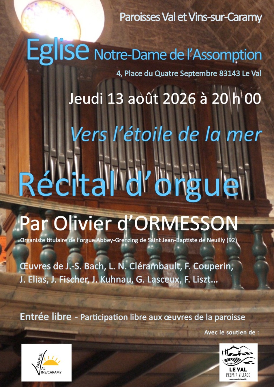 R�cital d'orgue par Olivier d'Ormesson