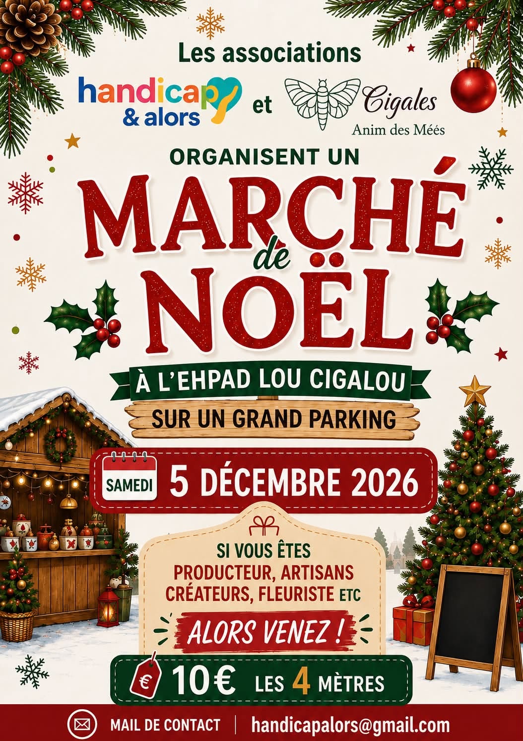 March� de no�l � Les M�es