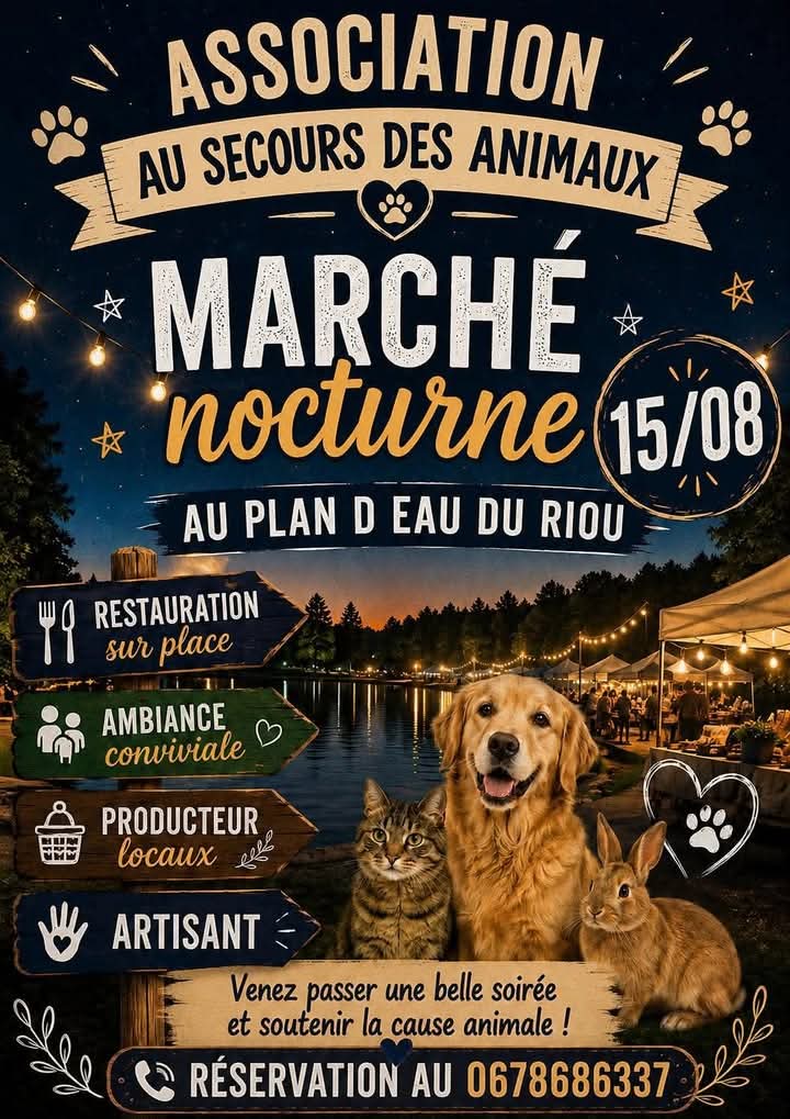 March� nocturne au plan d'eau du Riou