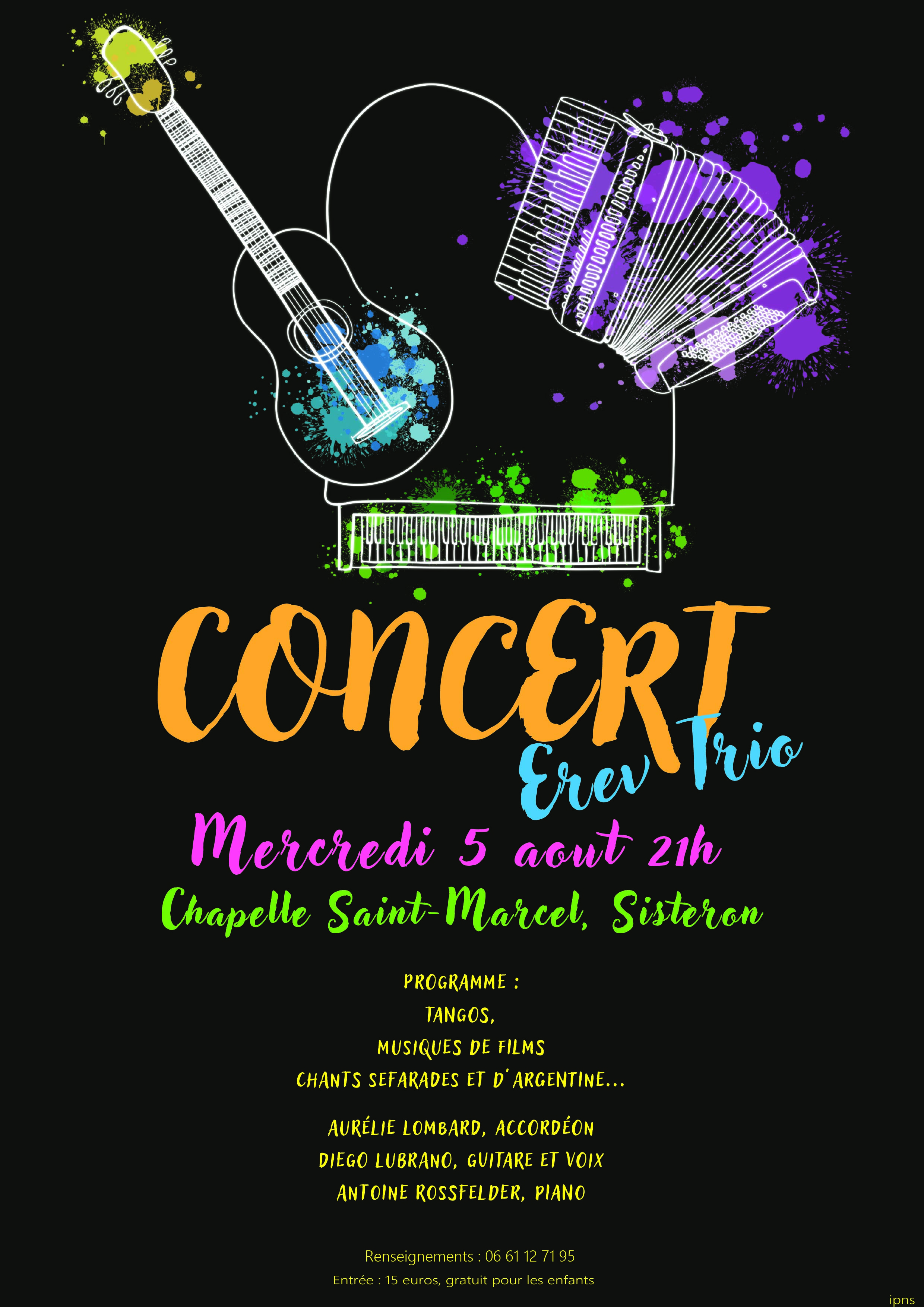 Concert : Erev Trio
