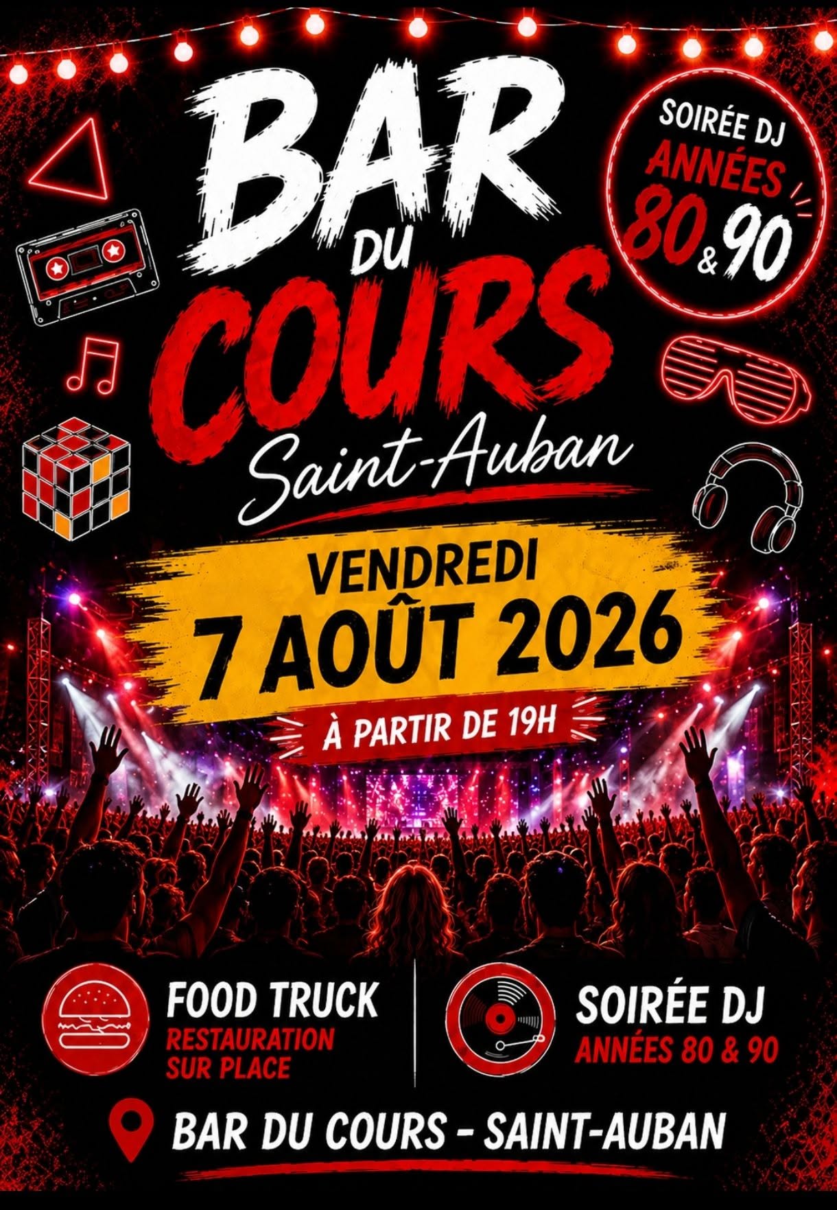 Soir�e DJ ann�es 80/90 � Saint-Auban
