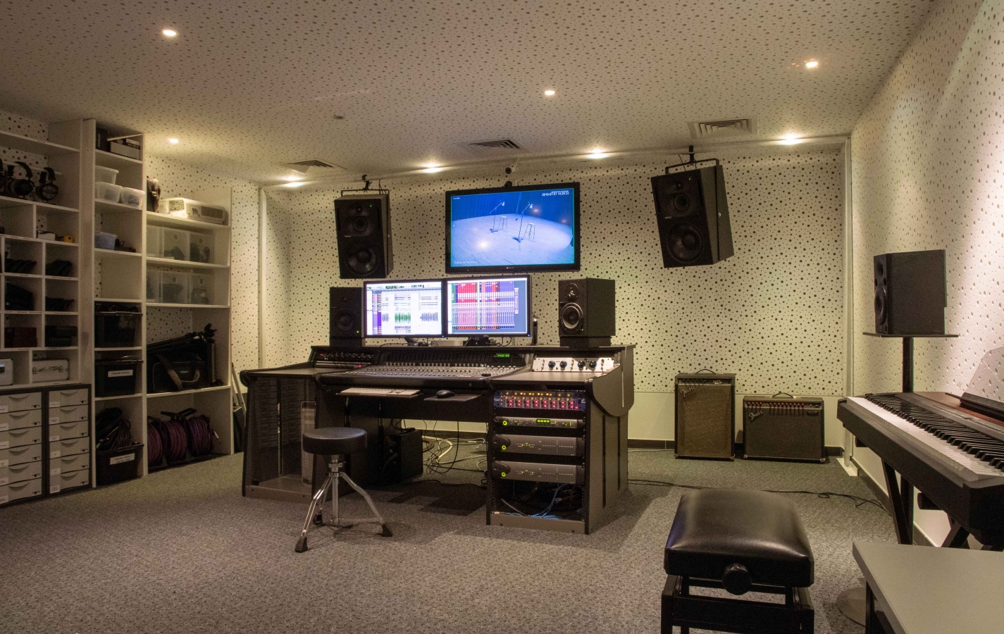Visite guid�e du studio d'enregistrement