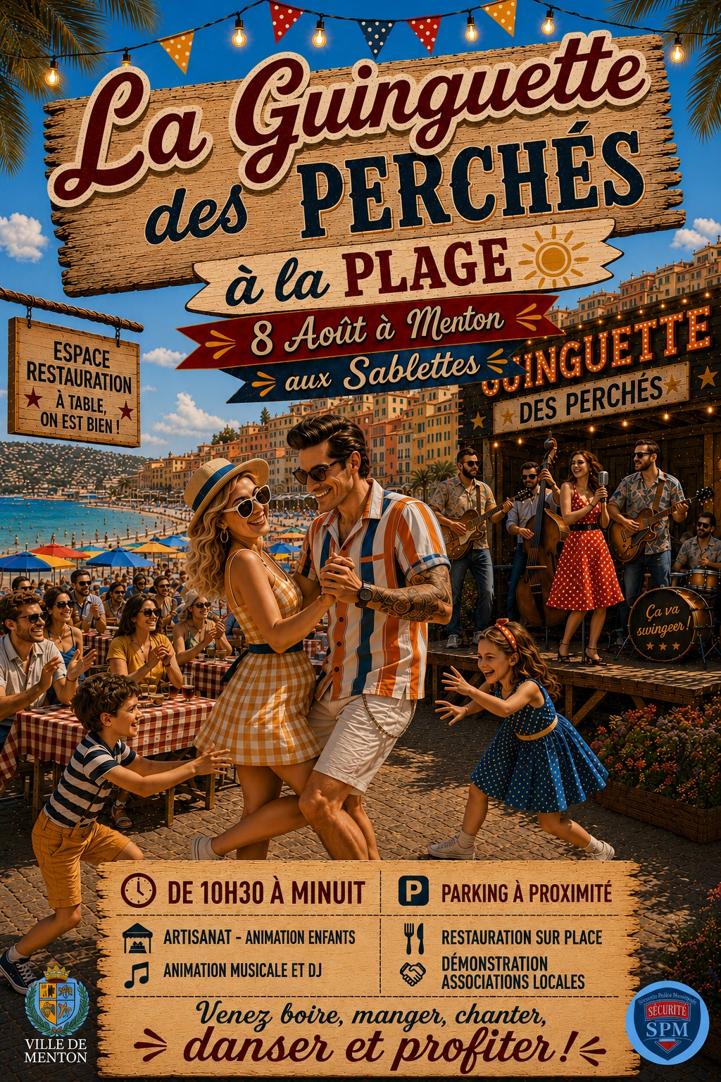 La Guinguette des Perch�s � la Plage - aux Sablettes