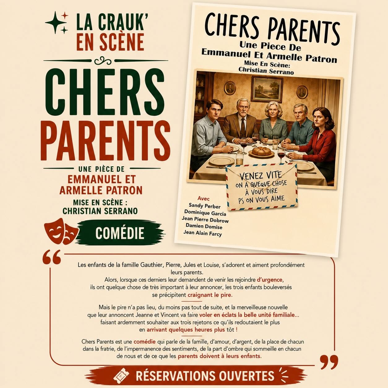 Festival th��tre dans les vignes : Chers parents