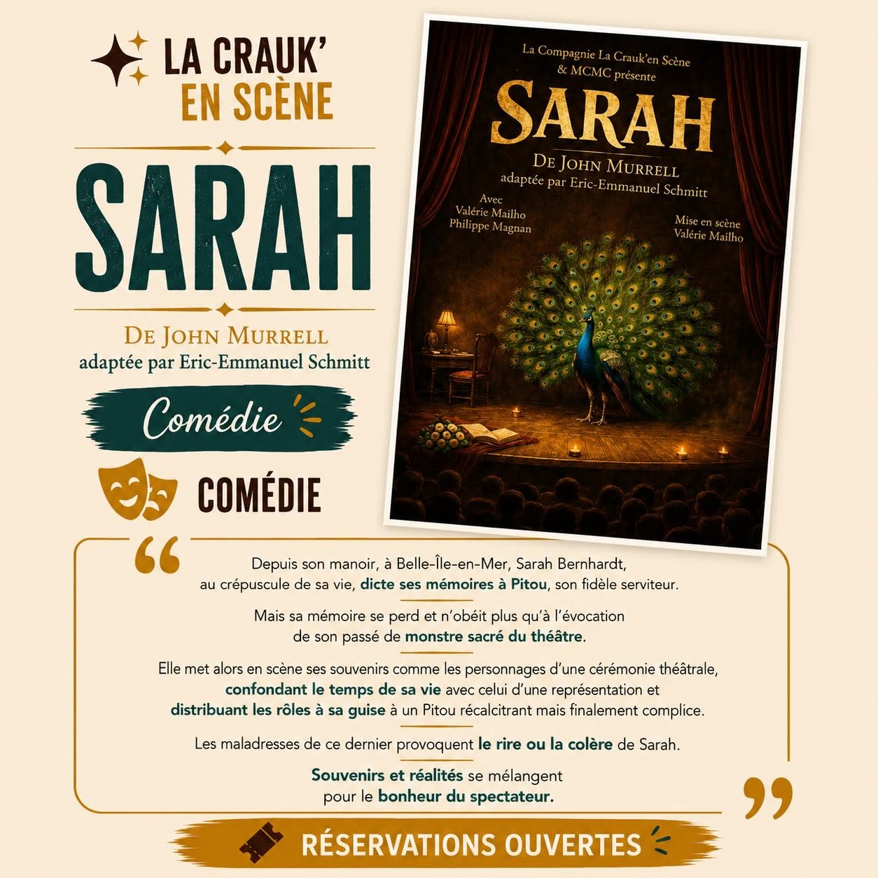 Festival th��tre dans les vignes : Sarah
