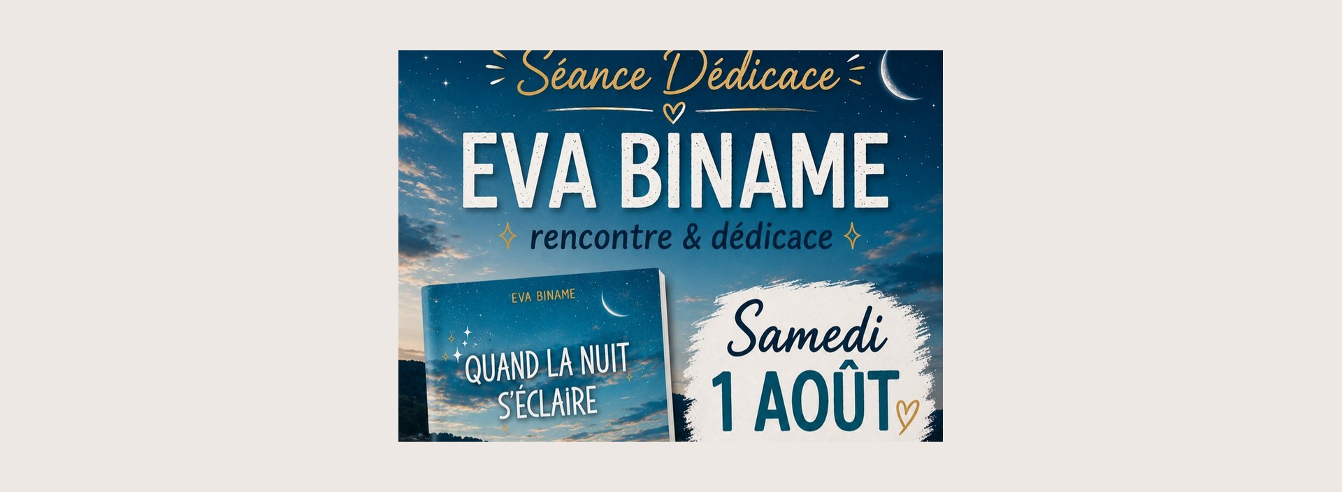 Rencontre d�dicace : Eva Binam�