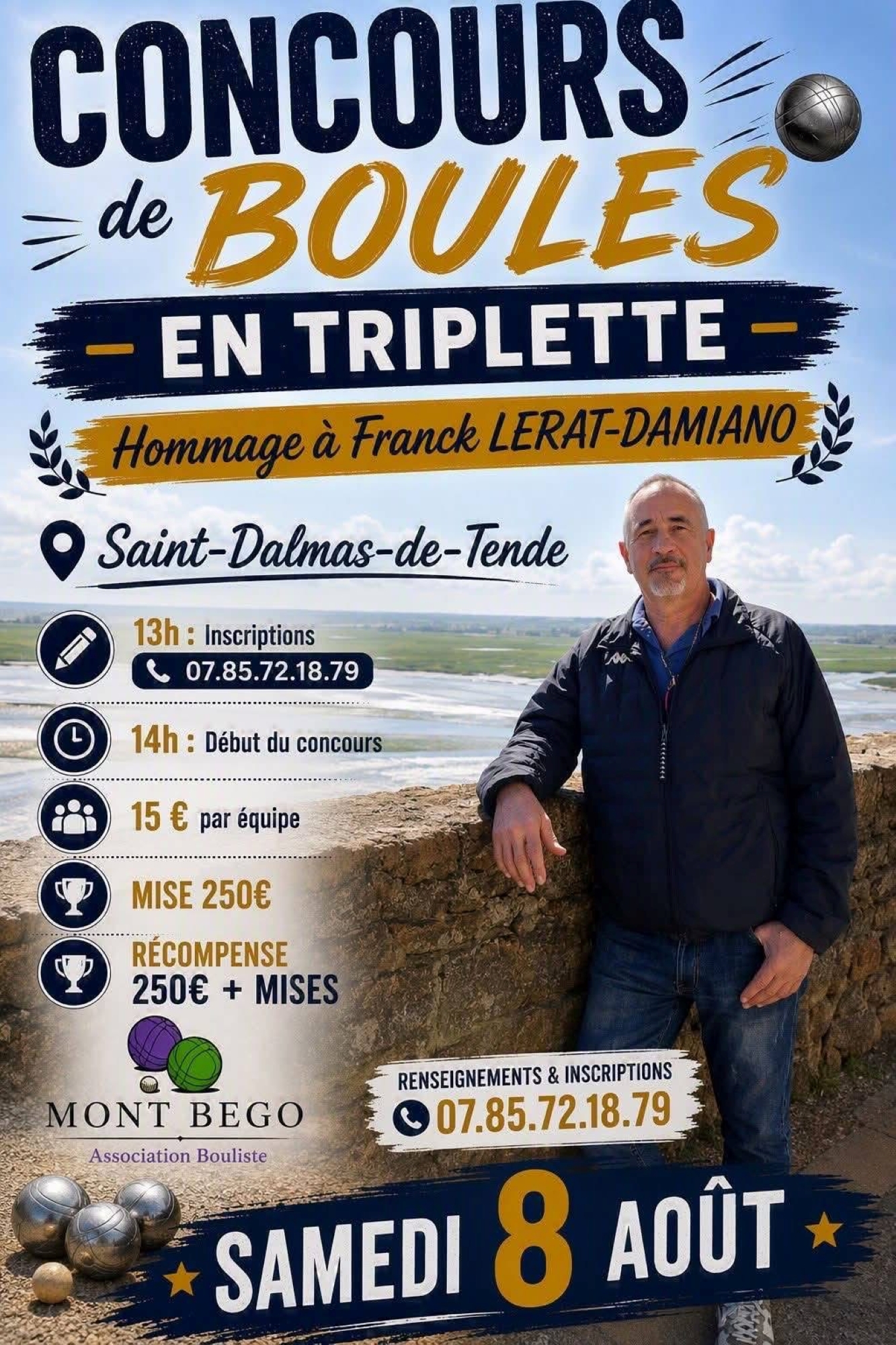 Concours de boules en triplette