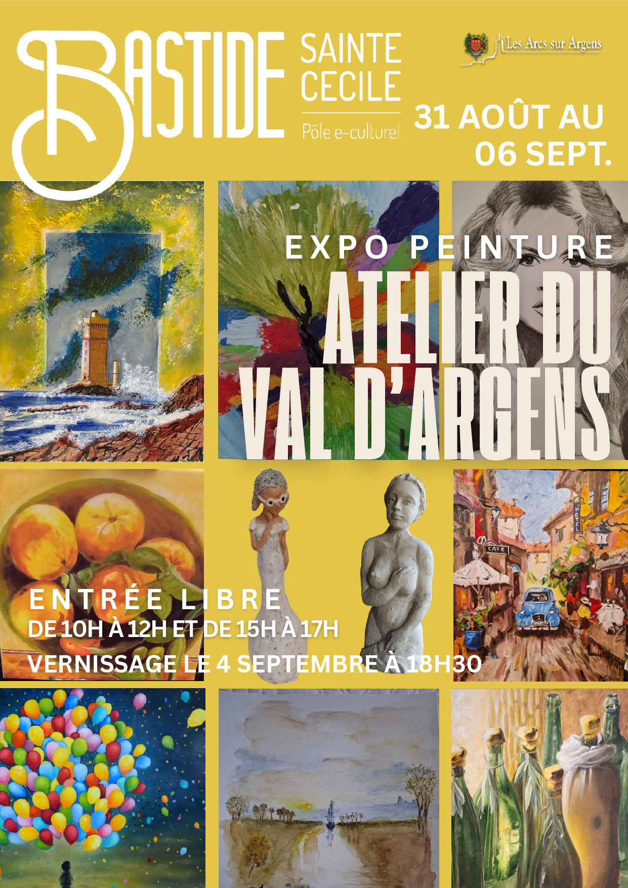 Bastide Sainte C�cile P�le e-culturel- Exposition Atelier du Val d'Argens