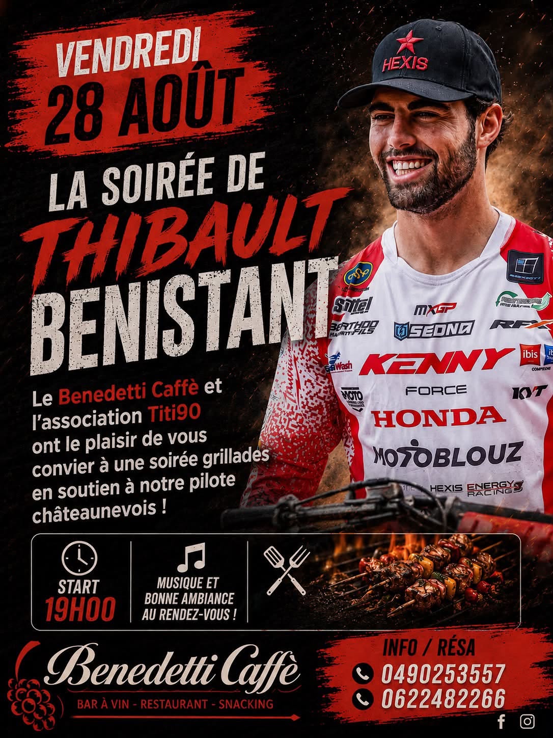 Soir�e Thibault Benistant au Benedetti Caff�