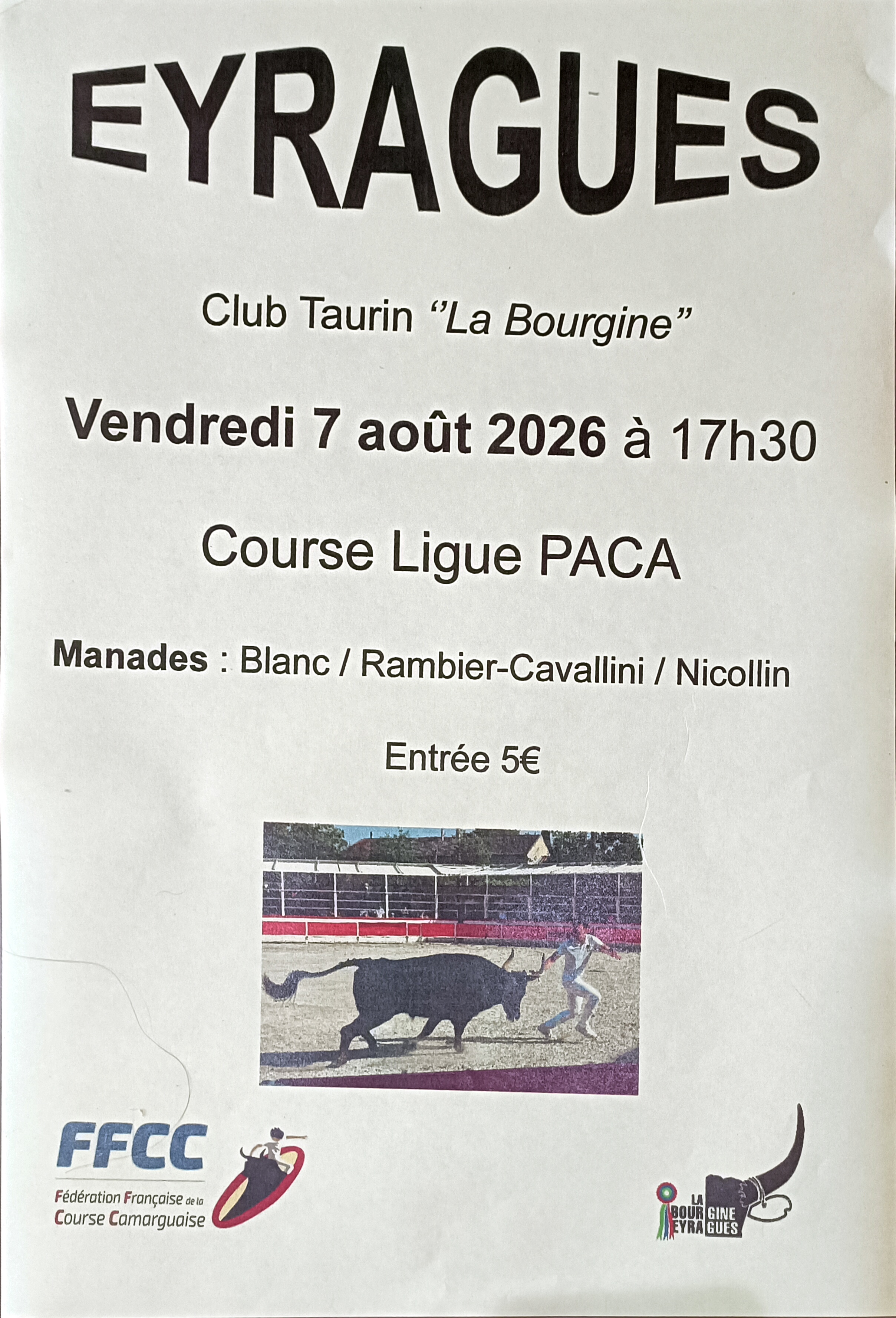 Course de taureaux Ligue PACA