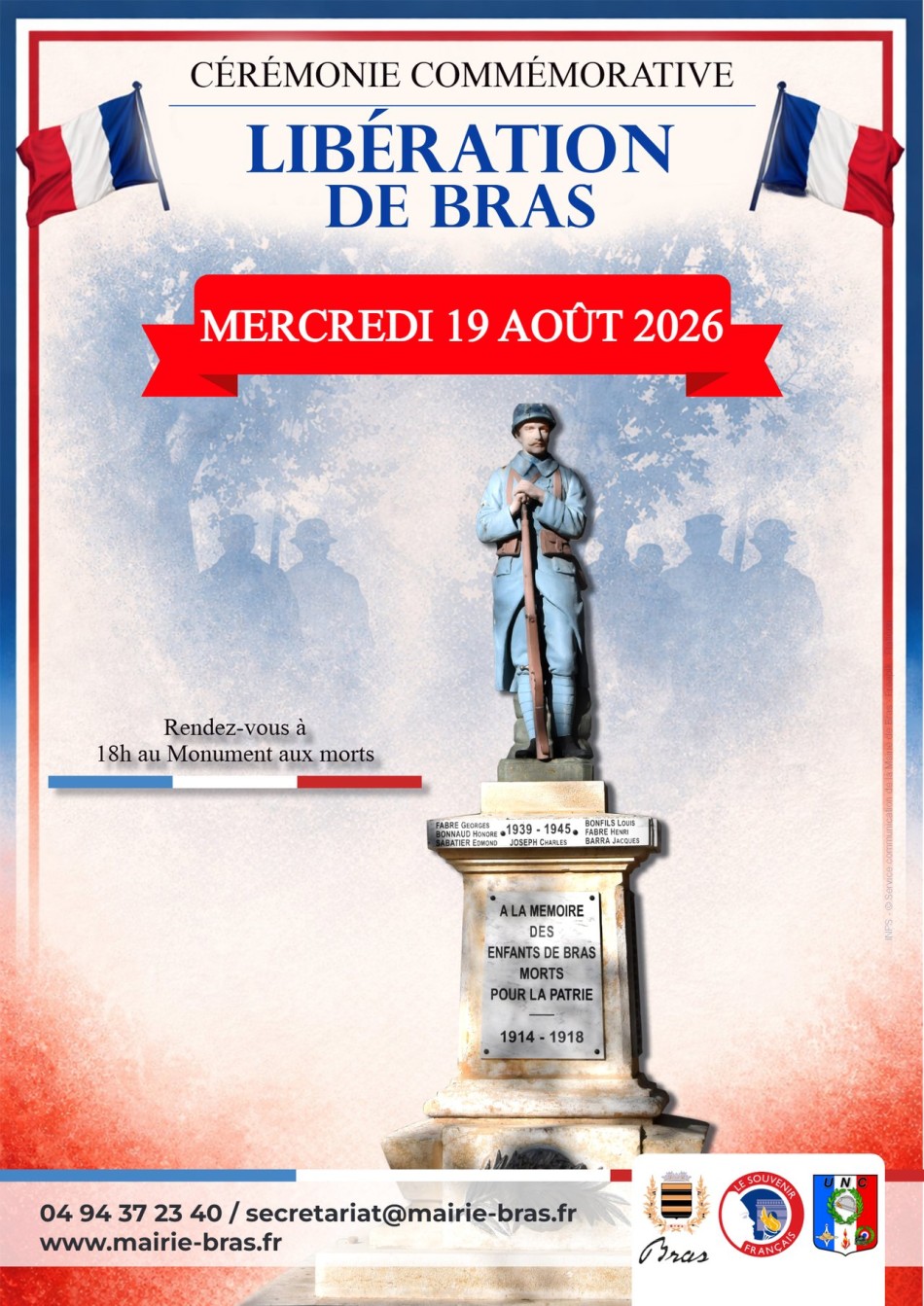 C�r�monie de comm�moration de la lib�ration de Bras