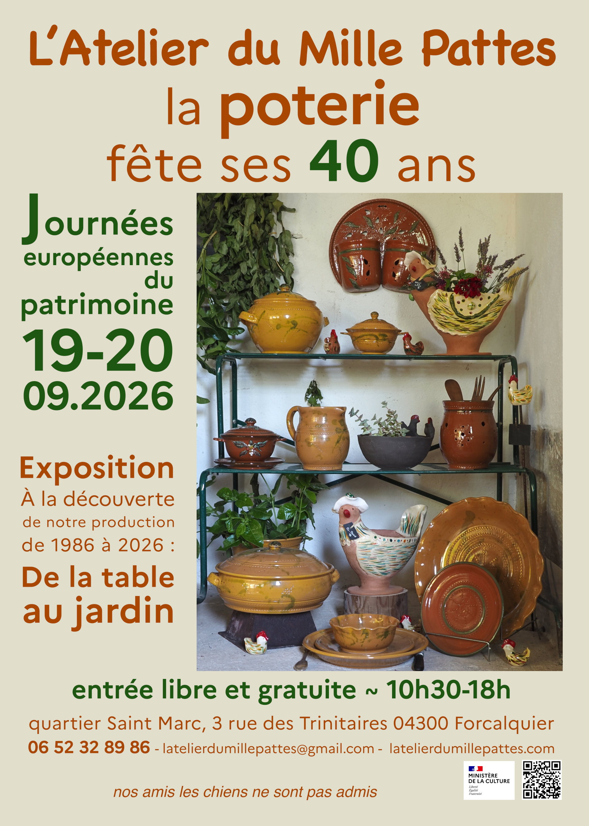 Journ�es Europ�ennes du Patrimoine � l'Atelier du Mille Pattes