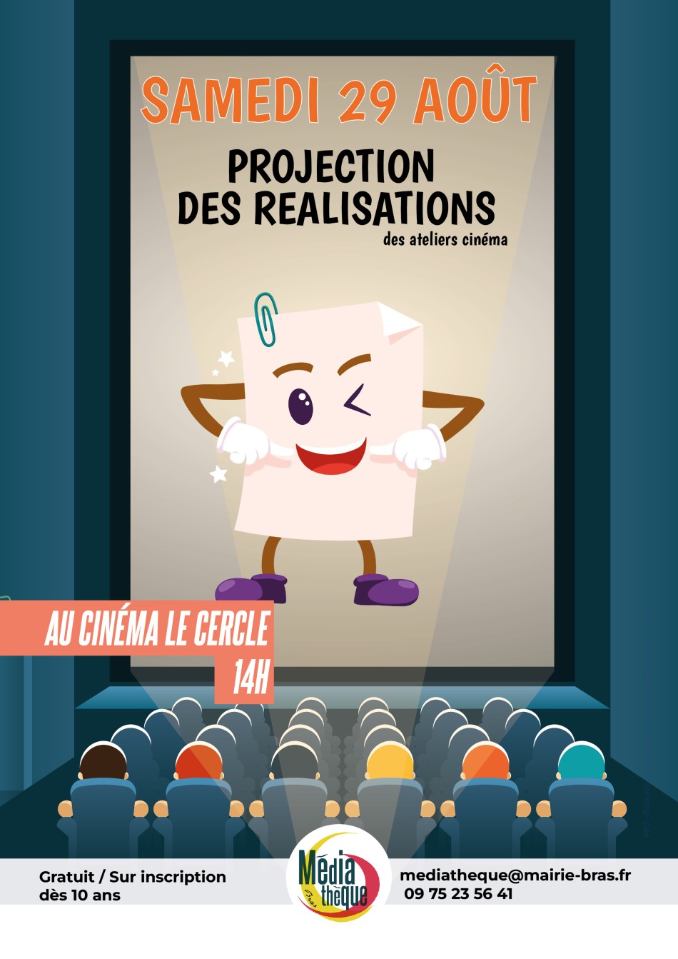 Atelier Cin�ma : Projection des r�alisations de l'�t�