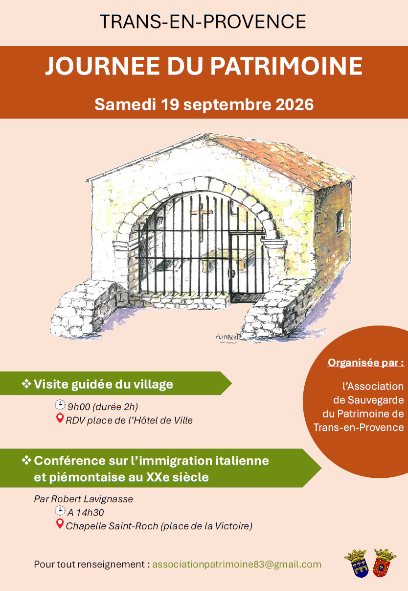 Journ�e du Patrimoine- visite guid�e et conf�rence
