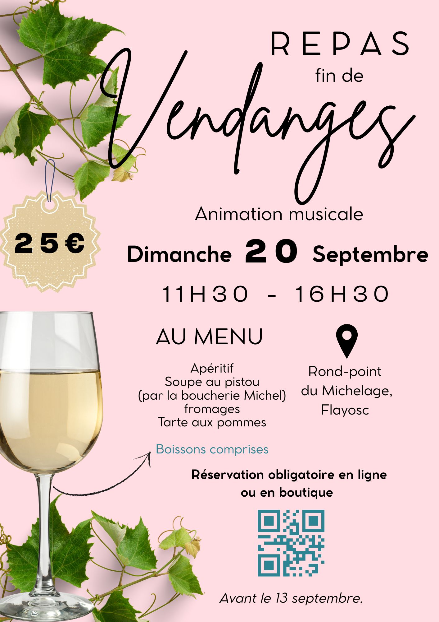 Repas de fin de vendanges