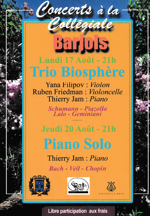 Concert : Trio Biosph�re - musique classique