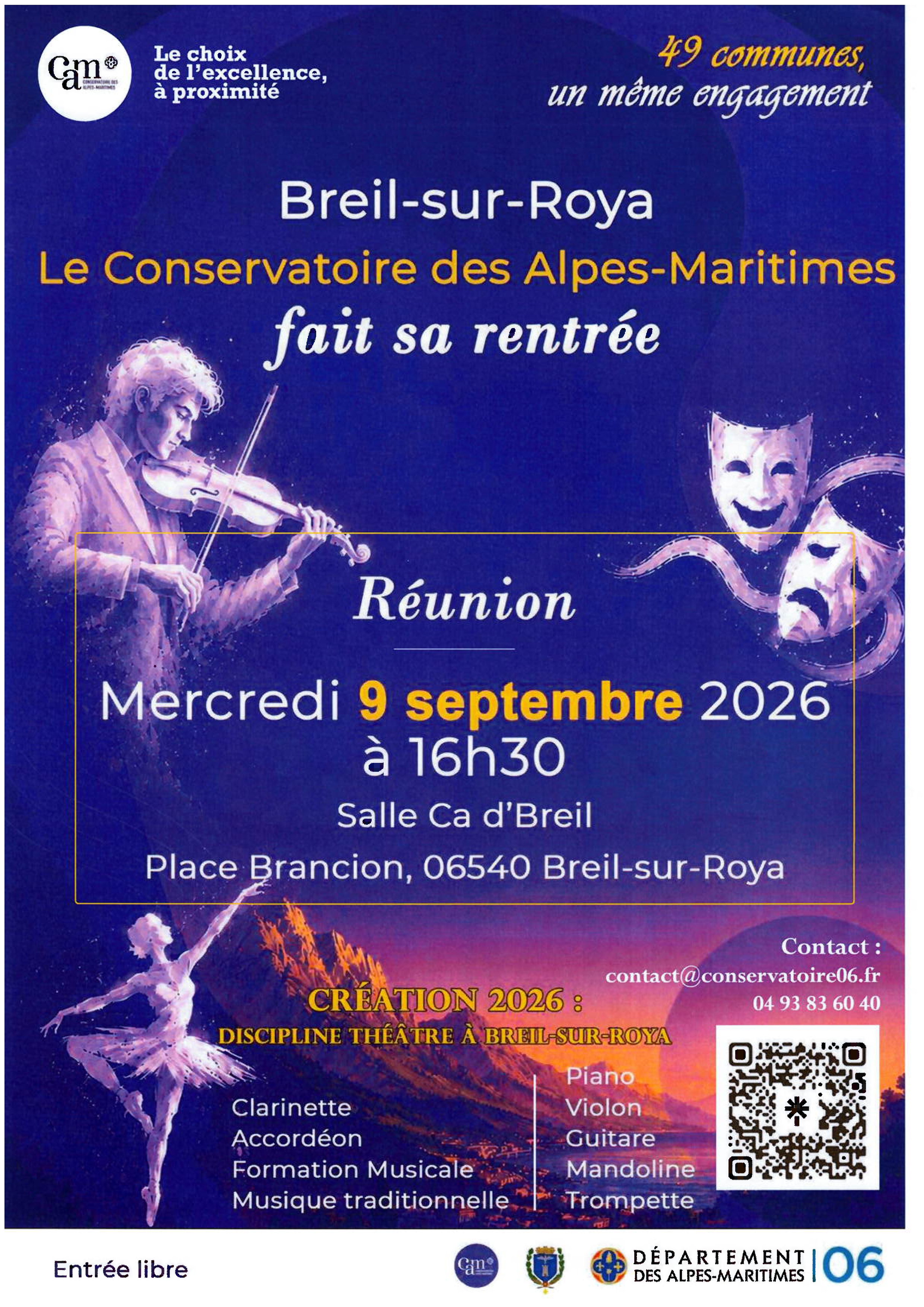 R�union de rentr�e du conservatoire de musique