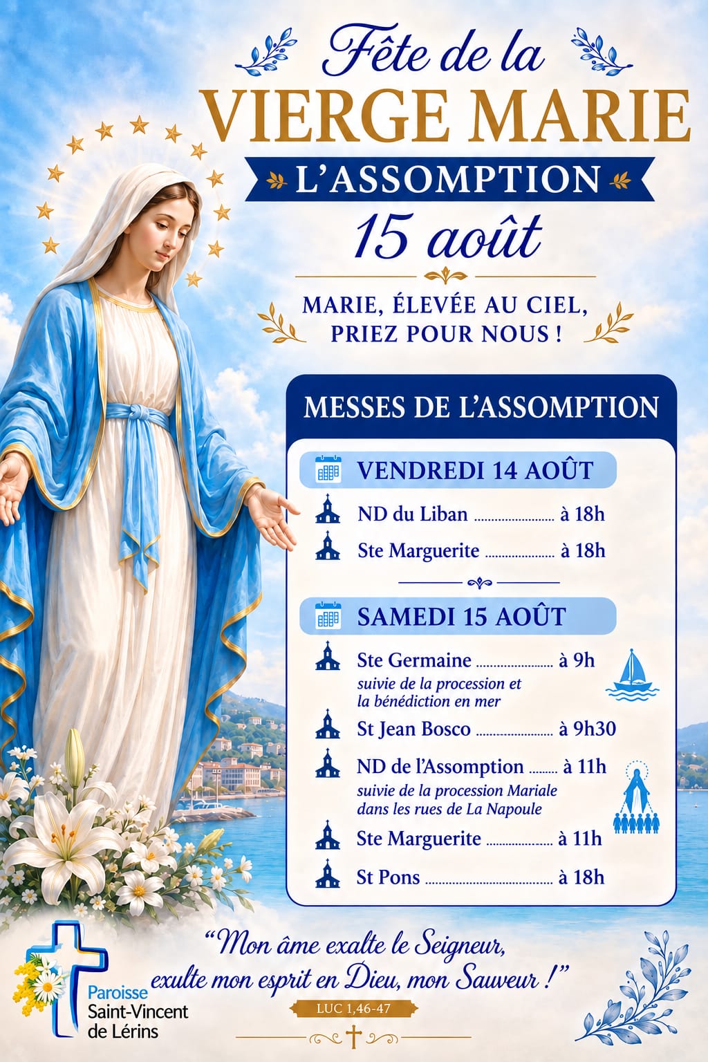 F�te de la Vierge Marie - L'Assomption