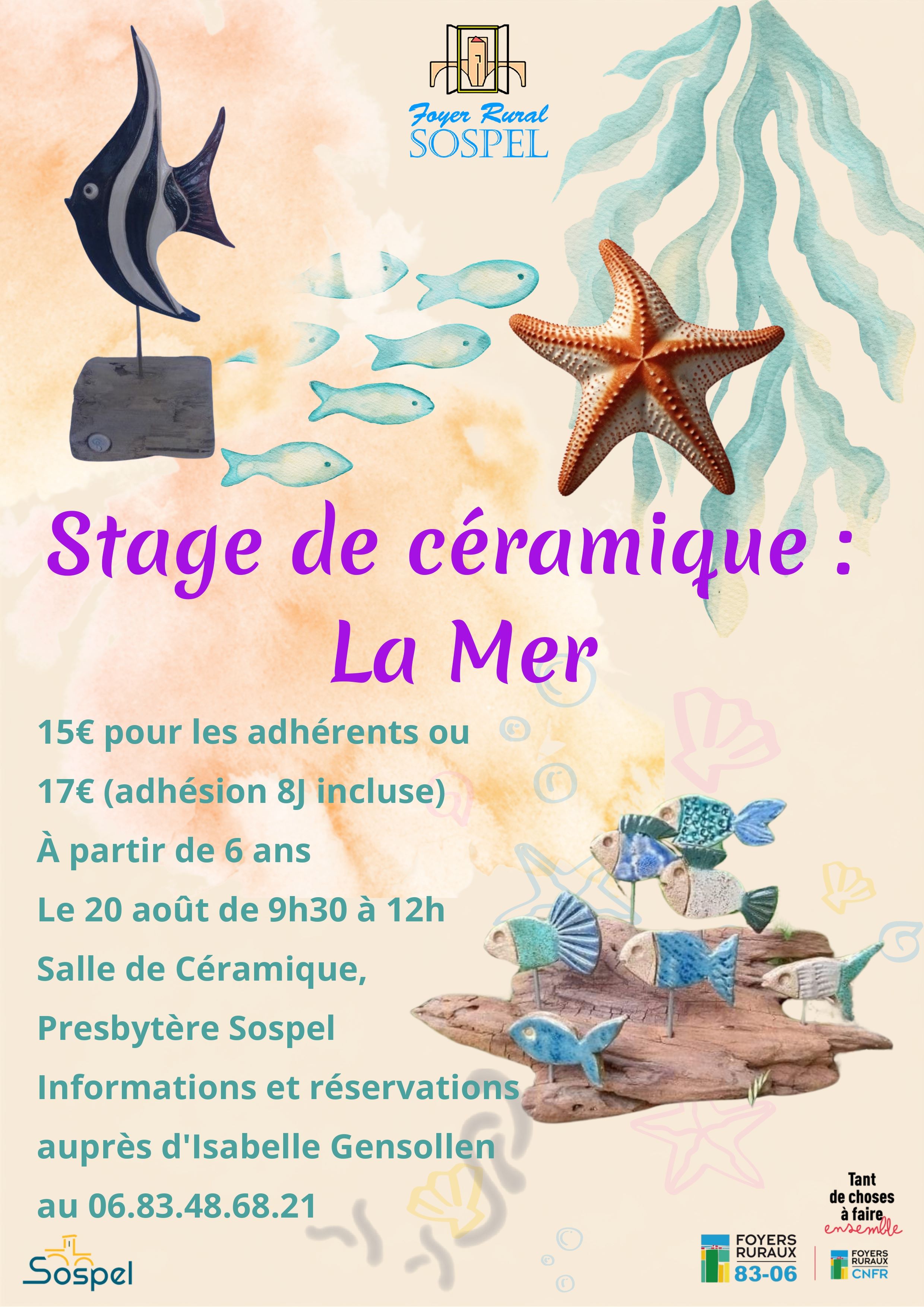 Stage de c�ramique : La Mer