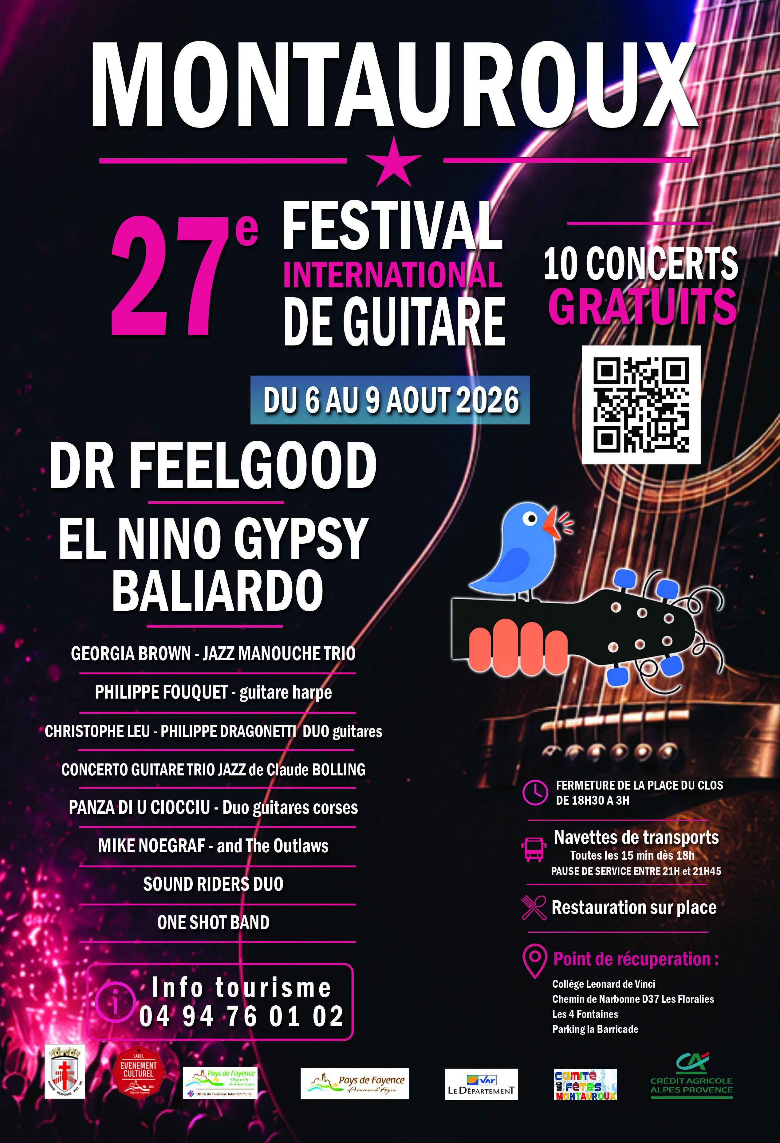 Festival international de guitare - Soir�e du 9 aout - 3 Concerts gratuits