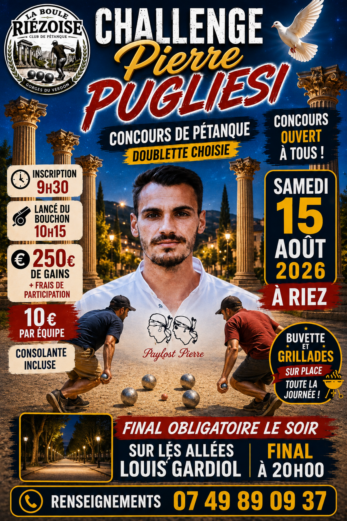 Coucours de p�tanque Challenge Pierre PUGLIESI