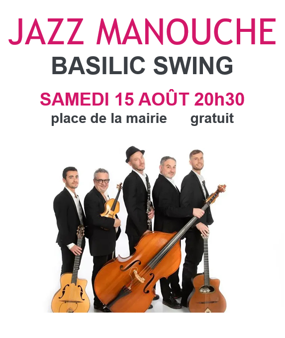 Concert Jazz Manouche  avec Basilic Swing
