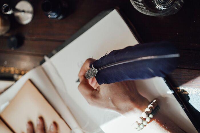 Atelier �criture et dessins � la plume et � l'encre