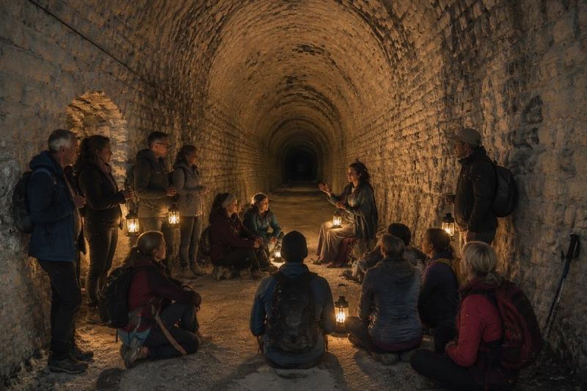 Sur le chemin des contes, direction... Roche Rousse par les tunnels