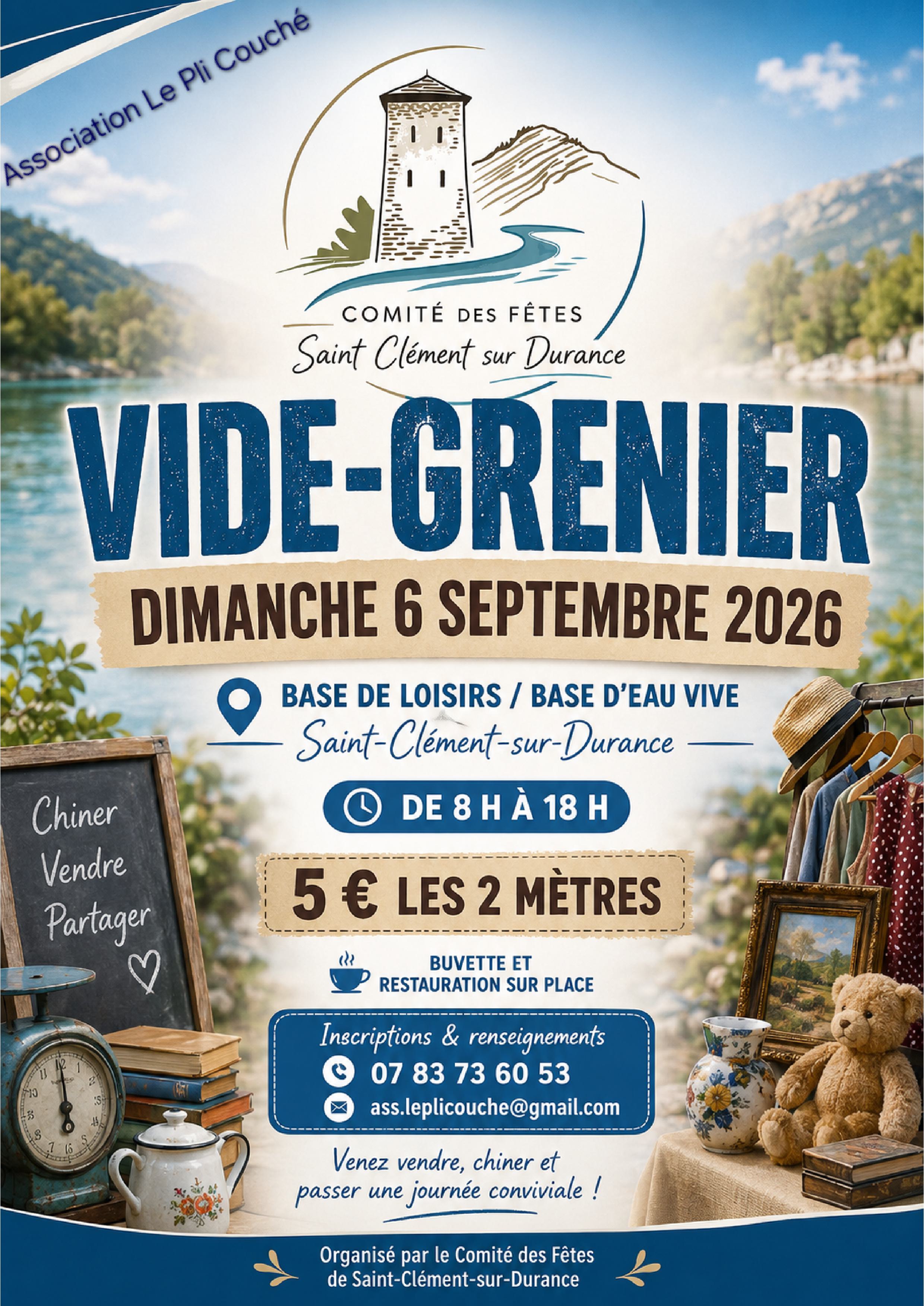Vide grenier � Saint-Cl�ment-sur-Durance