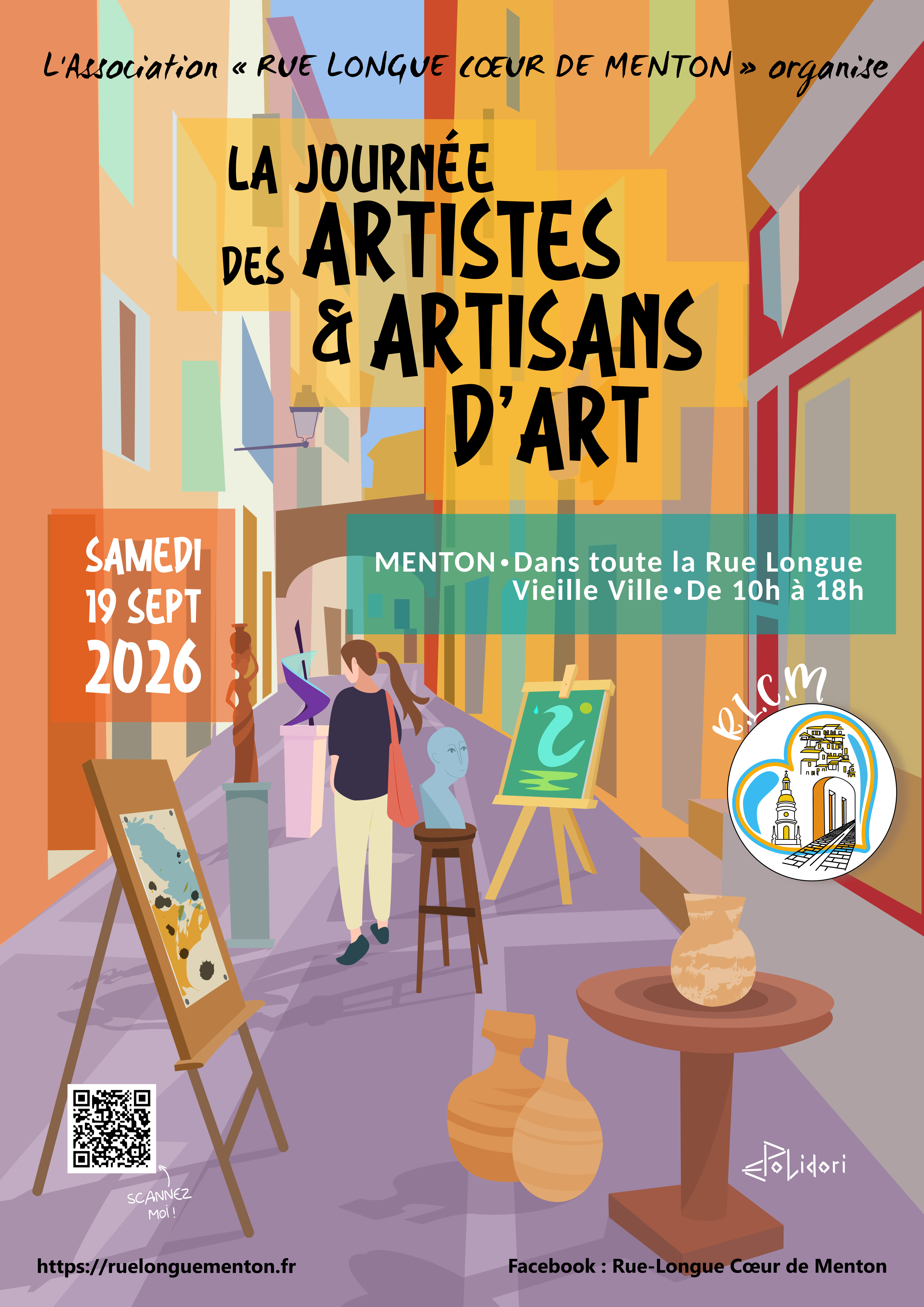 Journ�e des artistes et artisans d'art dans la rue Longue